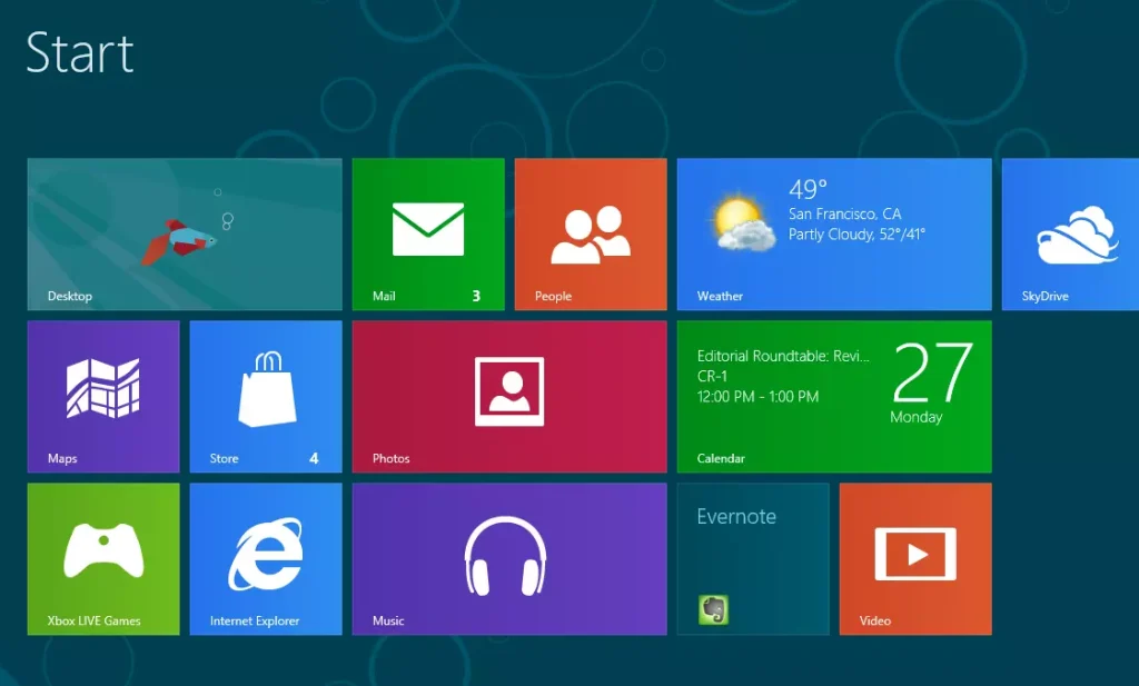 Windows 8.0 Metro Design