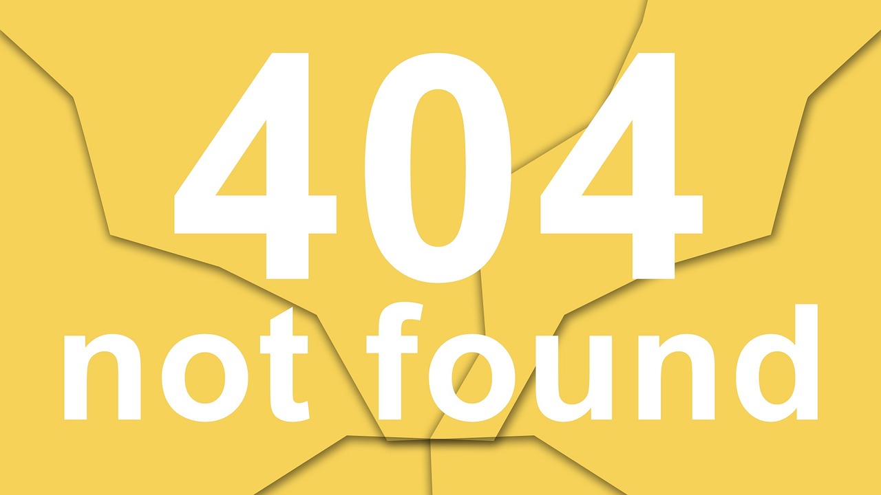 404 Not Found - Bild: Pixabay