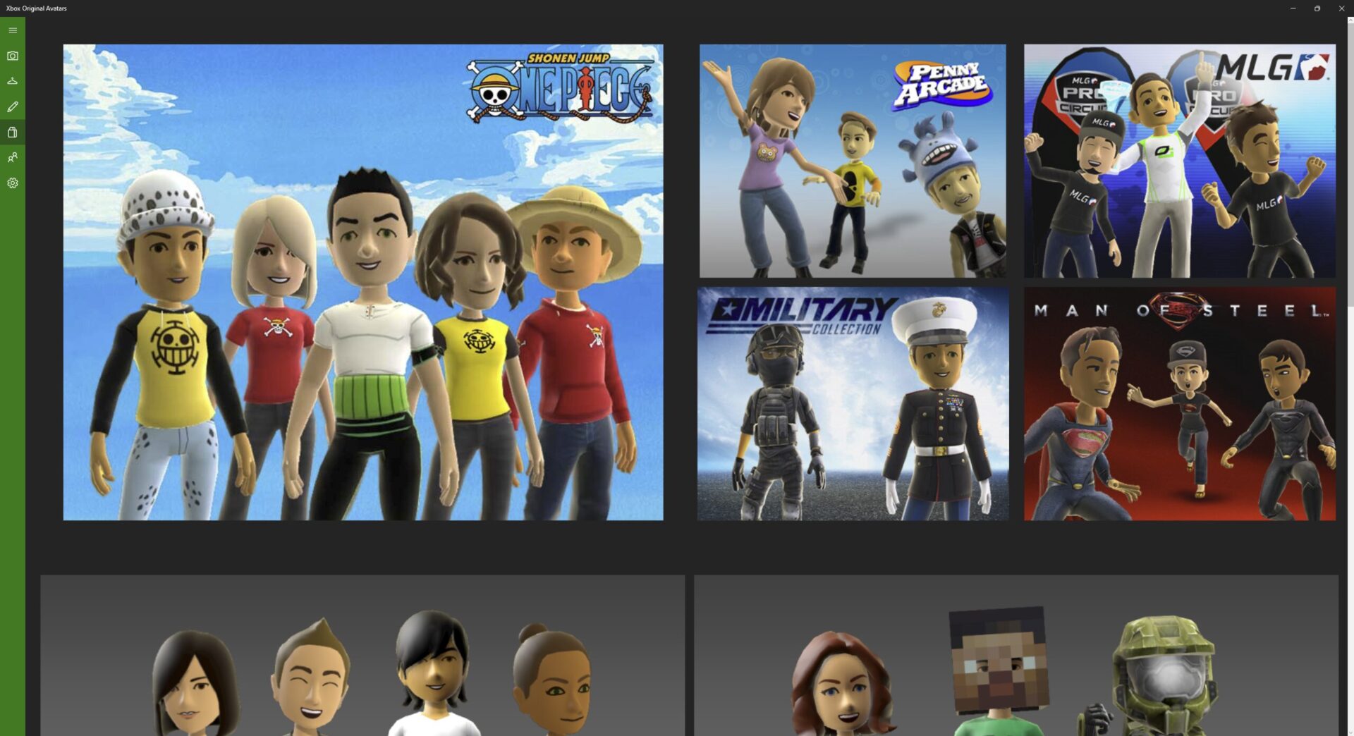 Xbox Original Avatar - App Übersicht